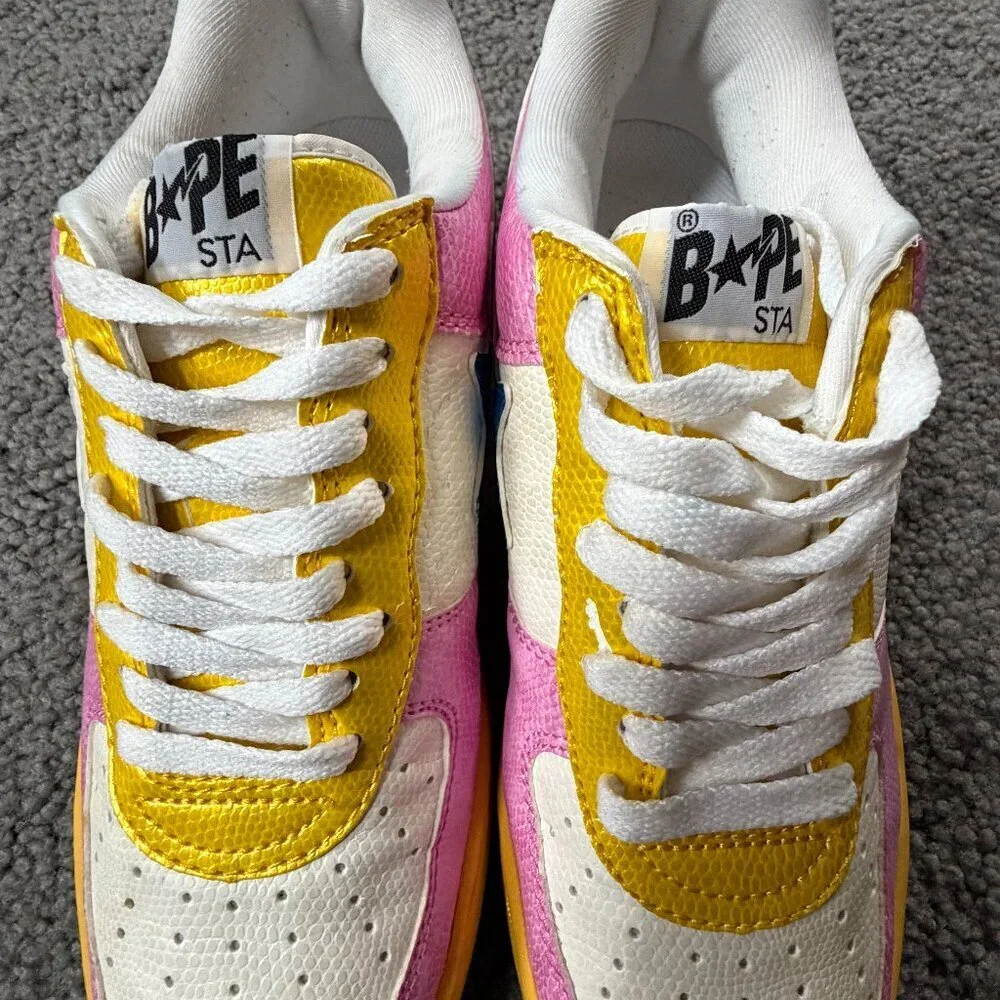 Vintage Bathing Ape (BAPE) Bapesta FS-001 Low - Size 24/6 - Like New - Nigo Y2K - Picture 6 of 16
